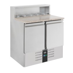 TABLE PRÉP POUR PIZZA 2 TÜREN - 903x700x1090 mm