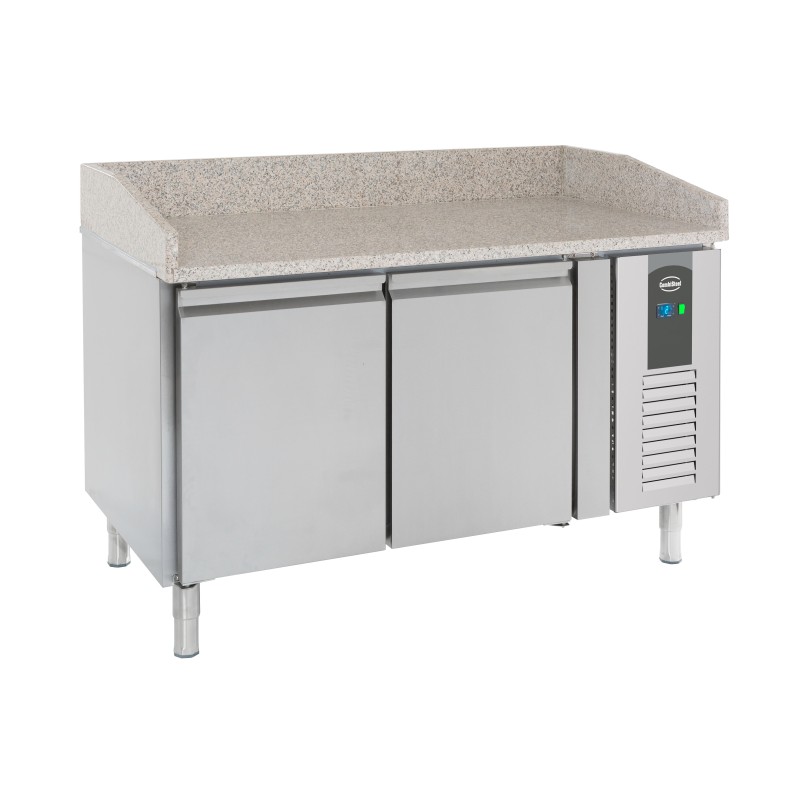 TABLE PRÉP POUR PIZZA 2 PORTES - 1510x800x1000 mm