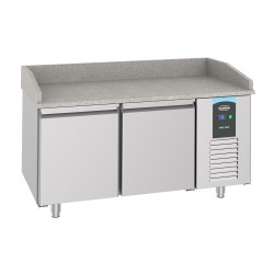 TABLE PRÉP POUR PIZZA 2 PORTES - 1550x800x1080 mm