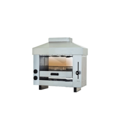 SALAMANDRE DE GAZ 2 ZONES DE CHAUFFAGE - 650x500x720 mm