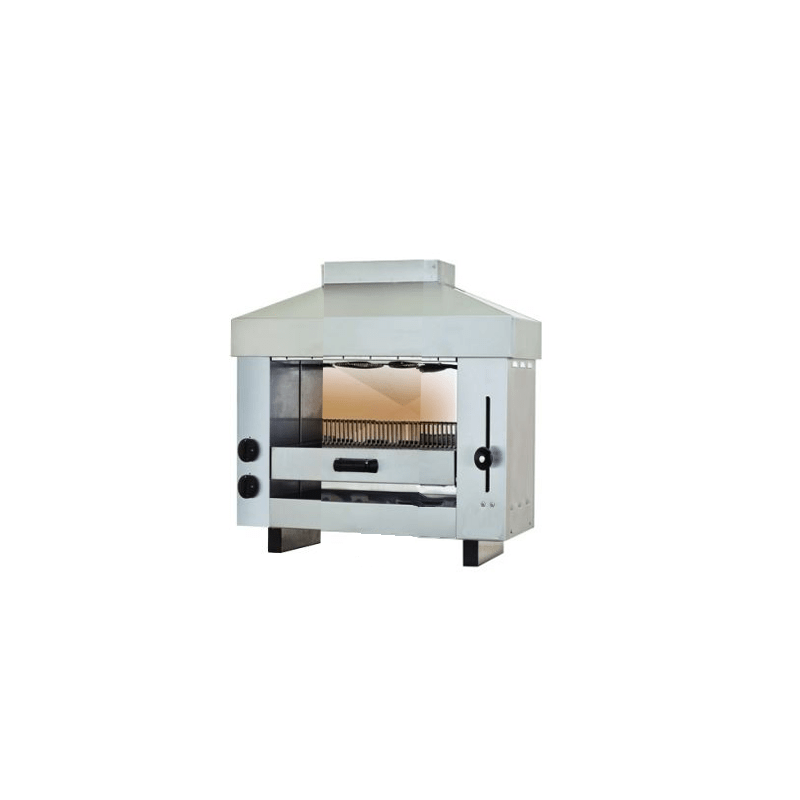 SALAMANDRE DE GAZ 2 ZONES DE CHAUFFAGE - 650x500x720 mm