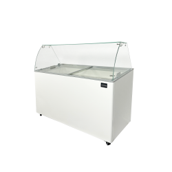 Congélateur - Vitrine à glace statique avec 6 paniers de 5 litres  -14°/-24°C
