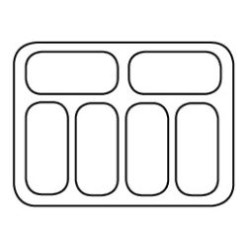 Congélateur - Vitrine à glace statique avec 6 paniers de 5 litres  -14°/-24°C