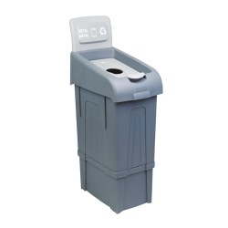 Poubelle pour tri sélectif métal - 80 litres