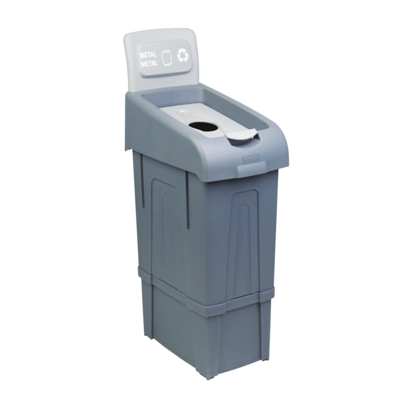 Poubelle pour tri sélectif métal - 80 litres