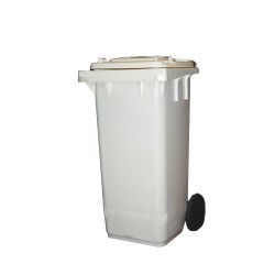 Poubelle mobile pour tri sélectif pour déchets résiduels - 120 litres