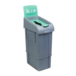 Poubelle pour tri sélectif verre - 80 litres