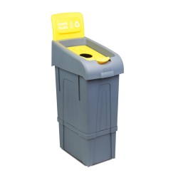 Poubelle pour tri sélectif plastique - 80 litres