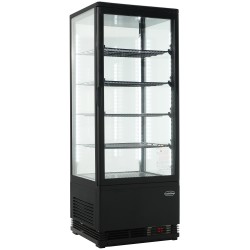 VITRINE RÉFRIGÉRATÉE 98L NOIR - 428x386x1110 mm