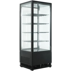 VITRINE RÉFRIGÉRATÉE 98L NOIR - 428x386x1110 mm