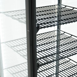 VITRINE RÉFRIGÉRATÉE 98L NOIR - 428x386x1110 mm