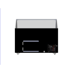 Vitrine à crème glacée Ténérife Noir - 10 x 5 litres