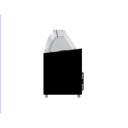 Vitrine à crème glacée Ténérife Noir - 10 x 5 litres