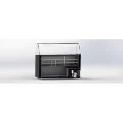 Vitrine à crème glacée Ténérife Noir - 10 x 5 litres