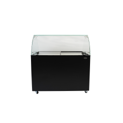 Vitrine à crème glacée Ténérife Noir - 8 x 5 litres