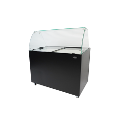 Vitrine à crème glacée Ténérife Noir - 8 x 5 litres