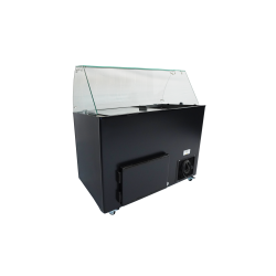 Vitrine à crème glacée Ténérife Noir - 8 x 5 litres