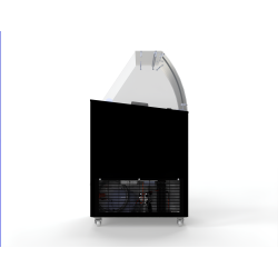 Vitrine à crème glacée Ténérife Noir - 6 x 5 litres