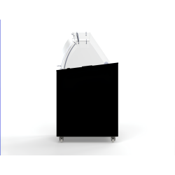 Vitrine à crème glacée Ténérife Noir - 6 x 5 litres
