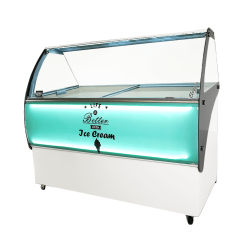 VITRINE À CREME GLACÉE CURACAO 10X5 LTR - 1447x825x1257 mm