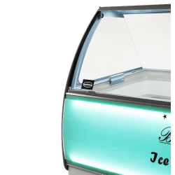 VITRINE À CREME GLACÉE CURACAO 10X5 LTR - 1447x825x1257 mm