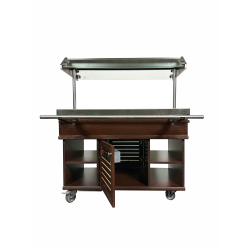 Buffet salad'bar réfrigéré - Froid statique - 3 x GN 1/1 - T° +4/+8°C