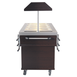 Buffet salad'bar réfrigéré - Froid statique - 4 x GN 1/1 - T° +4/+8°C