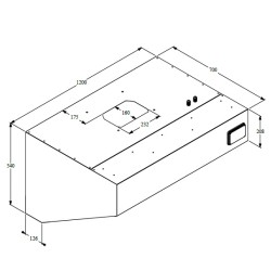 HOTTES MURALES COMPLET 1200 - 1200x700x520 mm