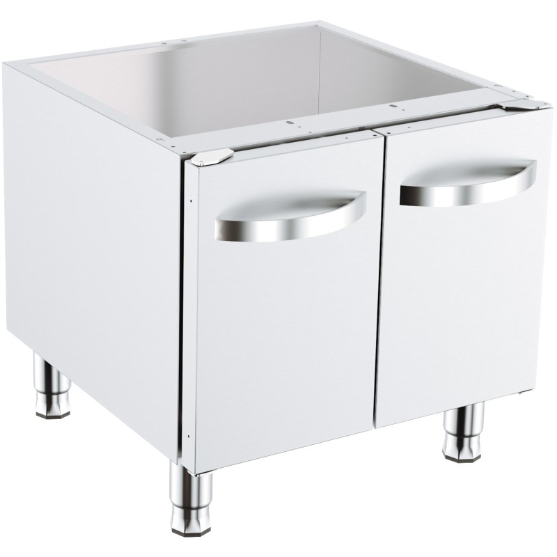 Support avec portes battantes pour base 600 - Combisteel