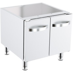 Support avec portes battantes pour base 600 - Combisteel