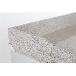 Table à pizza 3 portes avec dessus granit - 368 L - Profondeur 700 mm - Combisteel