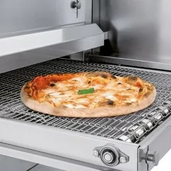 Four à pizzas convoyeur gaz - Pizza Ø 35 cm - Tapis 40