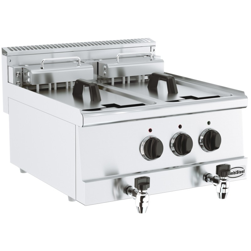 Friteuse électrique à poser 2 x 10 litres - Triphasé - Combisteel