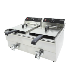 FRITEUSE POSABLE ÉLECTRIQUE 2X10 L - 690x560x380 mm