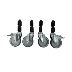 Kit roulettes pour table inox