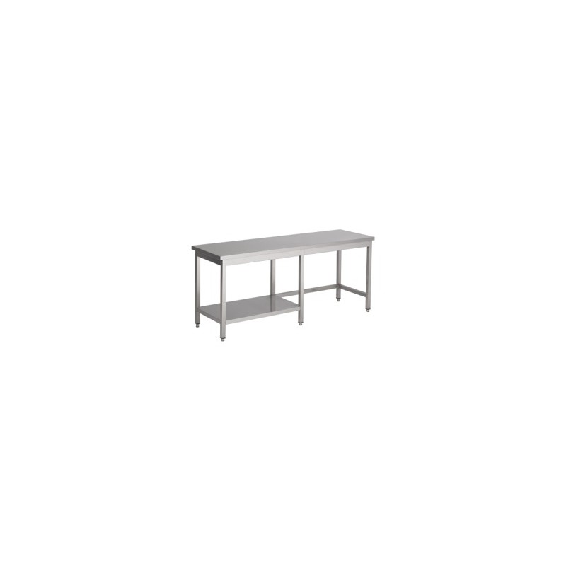 Table de travail 1/2 étagère profondeur 600 hauteur 900 mm - Dimensions de 1000 mm à 2500 mm COMBISTEEL