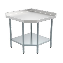 Table de travail angulaire profondeur 700 hauteur 850 mm - COMBISTEEL