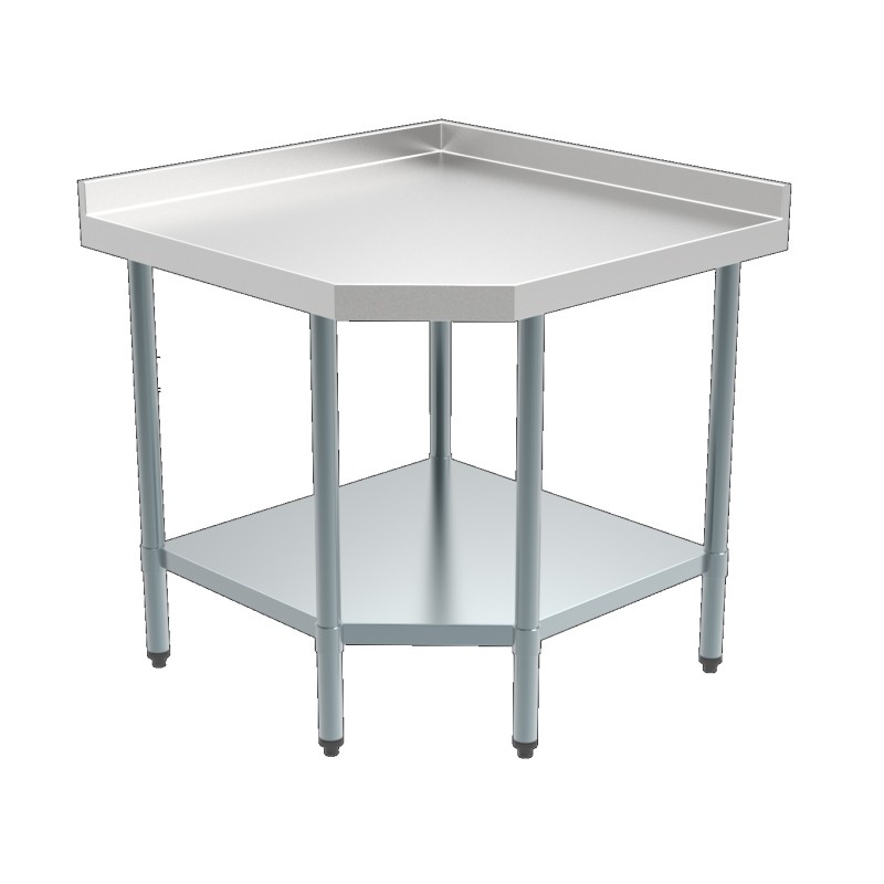 Table de travail angulaire profondeur 700 hauteur 850 mm - COMBISTEEL