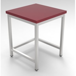BILLOT BLOC DE DÉCOUPAGE EN POLYÉTHYLÈNE 400X400 - 400x400x850 mm