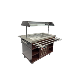 Buffet salad'bar chaud- 3 x GN 1/1 - T° +30/+90°C