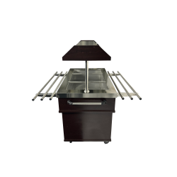 Buffet salad'bar chaud- 3 x GN 1/1 - T° +30/+90°C