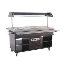 Buffet salad'bar chaud- 4 x GN 1/1 - T° +30/+90°C