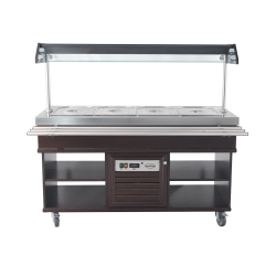 Buffet salad'bar chaud- 4 x GN 1/1 - T° +30/+90°C
