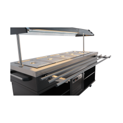 Buffet salad'bar chaud- 5 x GN 1/1 - T° +30/+90°C