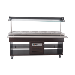 Buffet salad'bar chaud- 5 x GN 1/1 - T° +30/+90°C