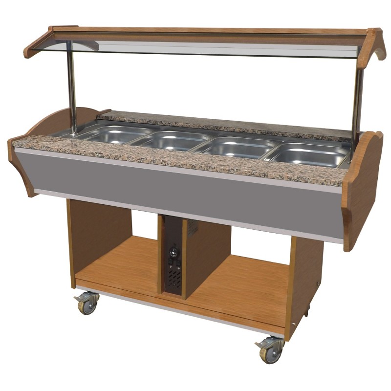 BUFFET CHAUD GN 4/1 - 1550x900x850 mm