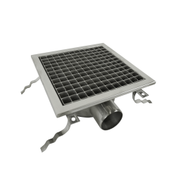 Grille d'évacuation caniveau de sol cuisine pro 300