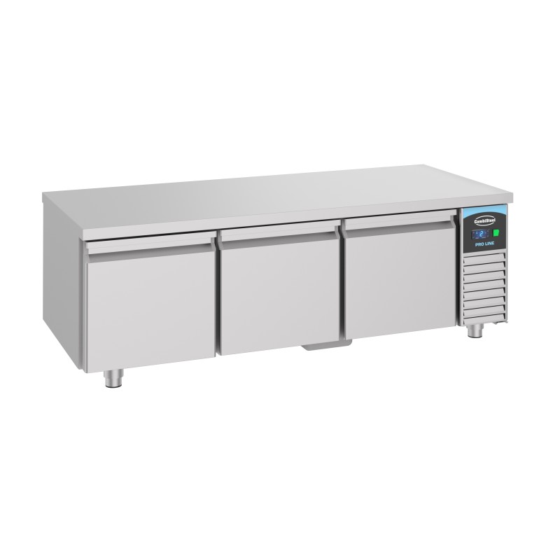 Soubassement réfrigéré 3 portes- Froid positif  - 1600 x 700 x 600 mm - Combisteel