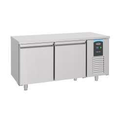 Table pâtissière (-2+8°c) - Dessus Inox - 2 Portes (avec option bloc tiroir)