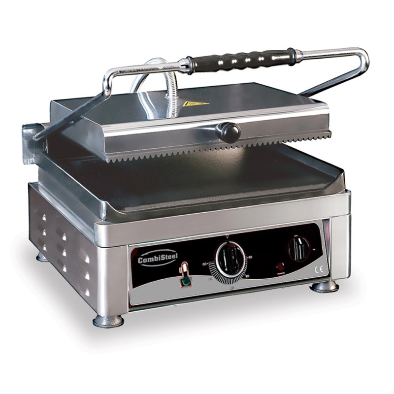 Grill panini professionnel lisse-rainurée - Combisteel